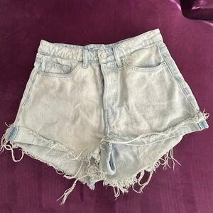 Light Blue Denim Women Shorts